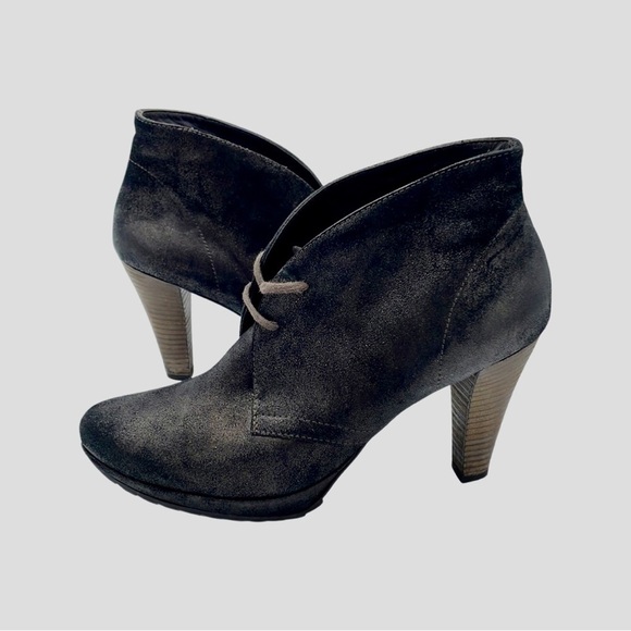 Paul Green Lace Up Platform High Heel Bootie Boots - Picture 3 of 11